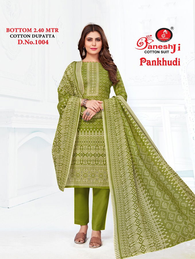 Ganeshji Pankhudi Vol 1 Regular Wear Wholesale Printed Cotton Dress Material Catalog